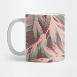 Painted Mint Leaves Mug